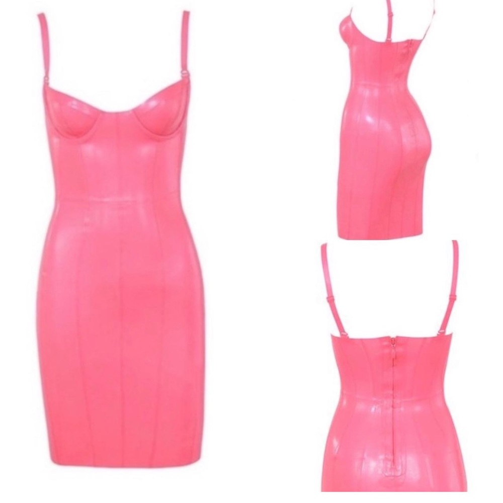 House of CB gorgeous Lexi Latex Dress NWT